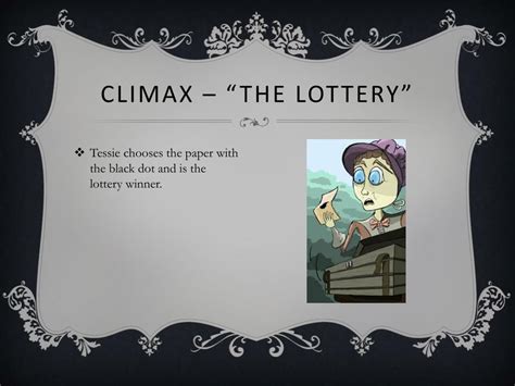 the lottery shirley jackson climax.